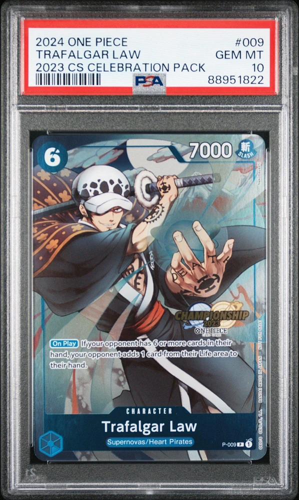 2024 One Piece Championship 2023 Celebration Pack 009 Trafalgar Law PSA 10