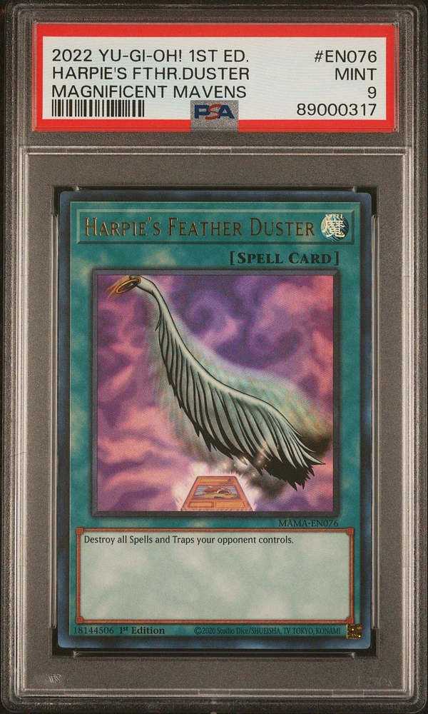 2022 Yu-gi-oh! Magnificent Mavens En076 Harpie's Fthr.duster PSA 9