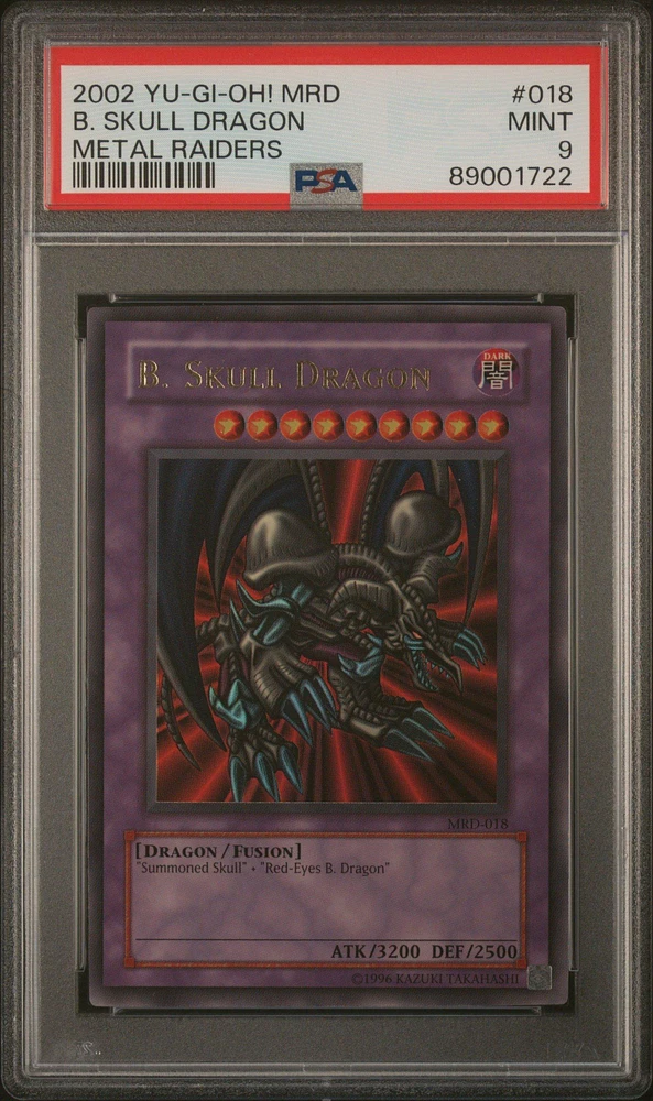 2002 Yu-gi-oh! Mrd-metal Raiders 018 B. Skull Dragon PSA 9