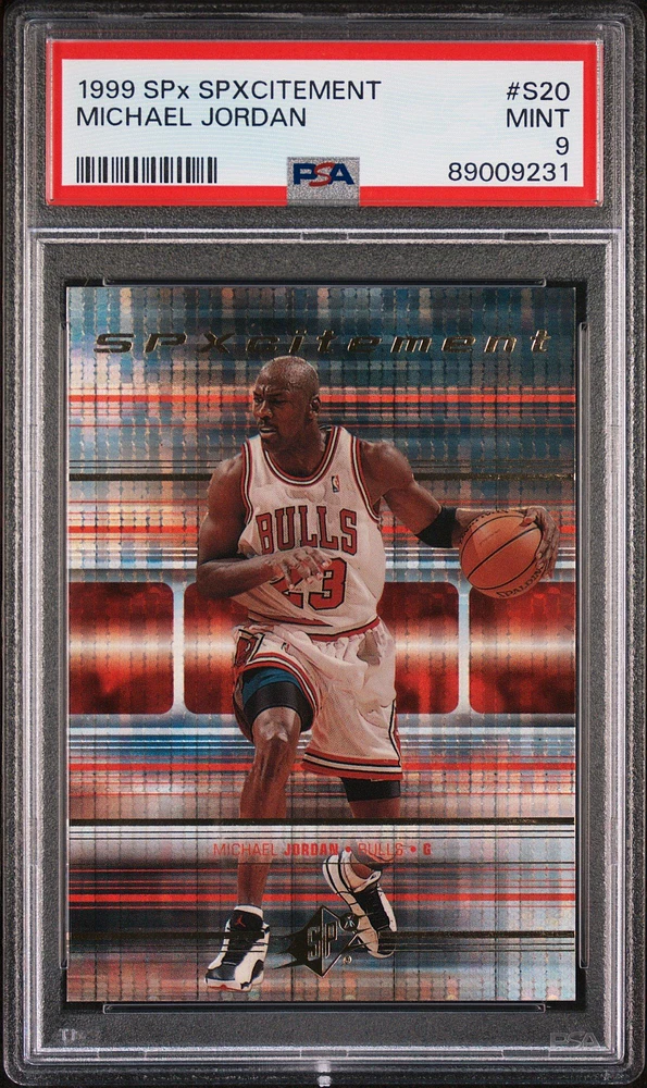 1999 Spx Spxcitement S20 Michael Jordan PSA 9