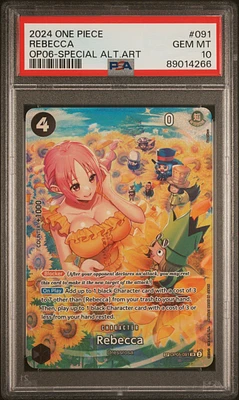 2024 One Piece Wings Of The Captain 091 Rebecca Special Alternate Art PSA 10