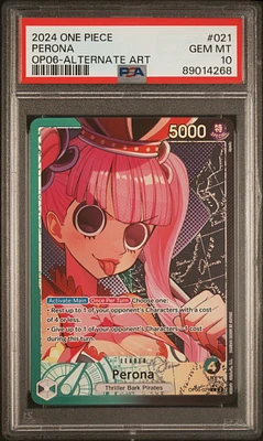 2024 One Piece Wings Of The Captain Perona Alternate Art PSA 10