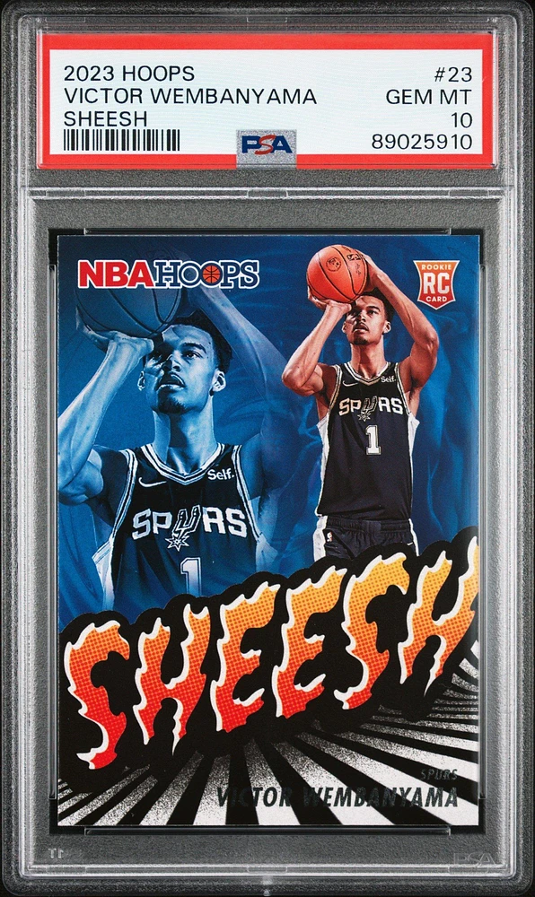 2023 Panini Nba Hoops Sheesh 23 Victor Wembanyama PSA 10