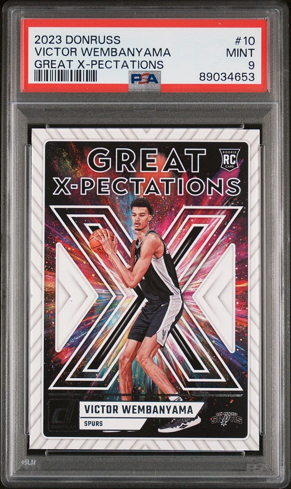2023 Panini Donruss Great X-pectations 10 Victor Wembanyama PSA