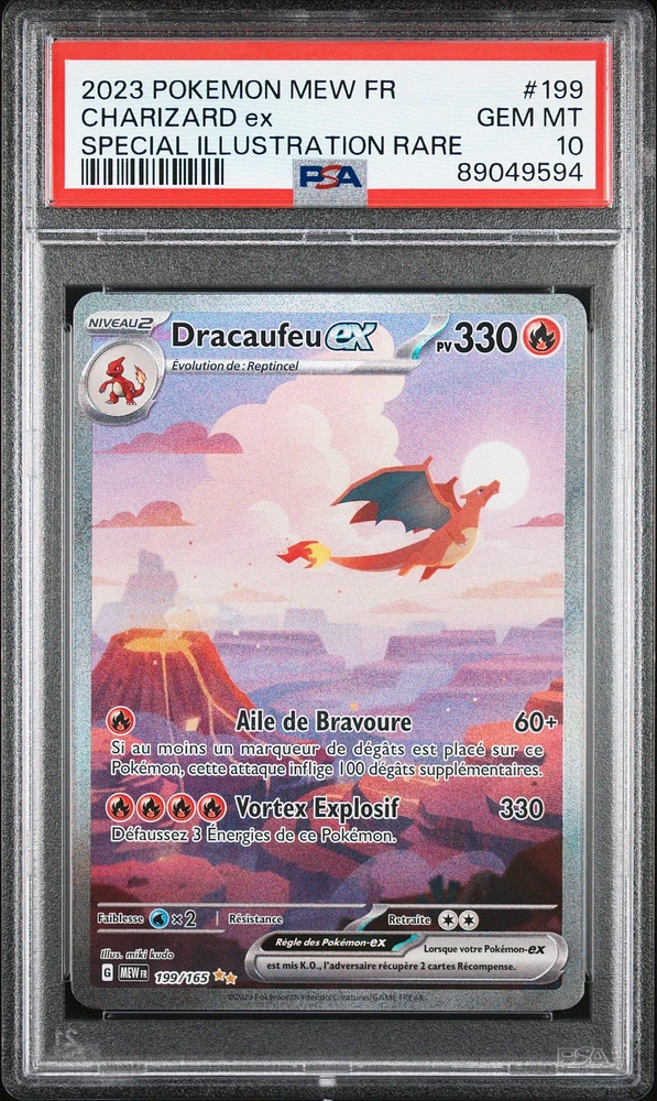 2023 Pokemon French Mew Fr-151 199 Charizard Ex Special Illustration Rare PSA 10