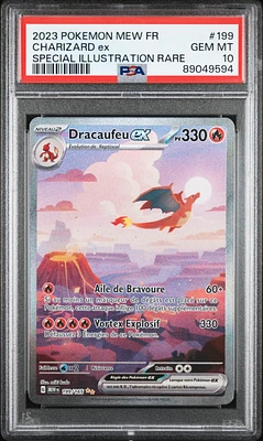 2023 Pokemon French Mew Fr-151 199 Charizard Ex Special Illustration Rare PSA 10
