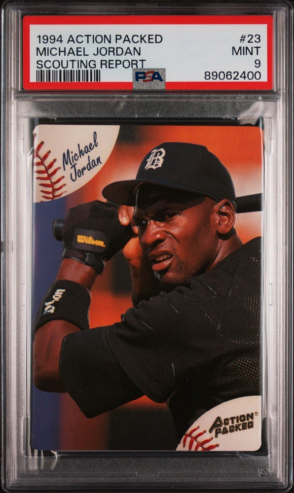 1994 Action Packed Scouting Report 23 Michael Jordan PSA 9