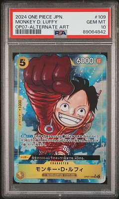2024 One Piece Japanese 500 Years In The Future 109 Monkey D. Luffy PSA 10