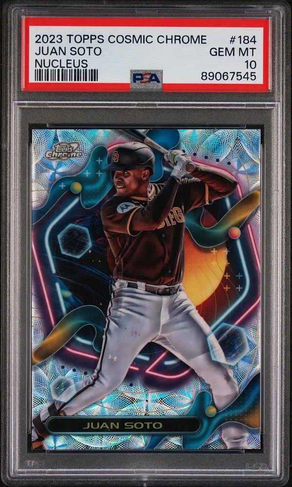 2023 Topps Cosmic Chrome 184 Juan Soto Nucleus PSA 10