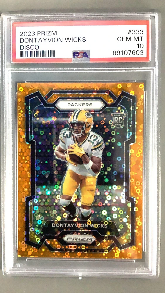 2023 Panini Prizm 333 Dontayvion Wicks PSA 10
