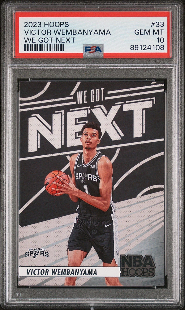 2023 Panini Nba Hoops We Got Next 33 Victor Wembanyama PSA 10