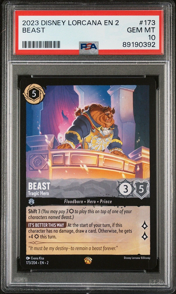 2023 Disney Lorcana En 2-rise Of The Floodborn 173 Beast
