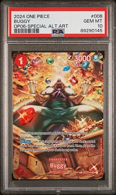 2024 One Piece Wings Of The Captain 008 Buggy Special Alternate Art PSA 10