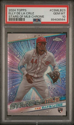 2024 Topps Stars Of Mlb Chrome Csmlb23 Elly De La Cruz PSA 10