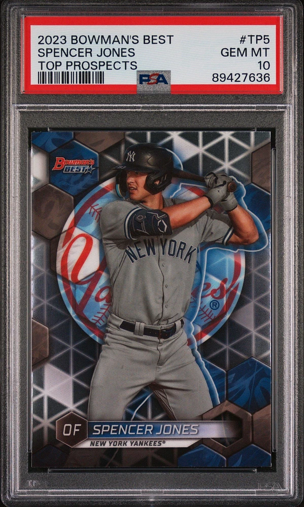 2023 Bowman's Best Top Prospects Tp5 Spencer Jones PSA 10