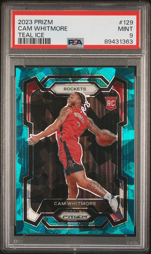 2023 Panini Prizm 129 Cam Whitmore Teal Ice PSA 9