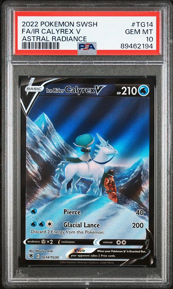 2022 Pokemon Sword & Shield Astral Radiance Tg14 Fa/ir Calyrex V PSA 10