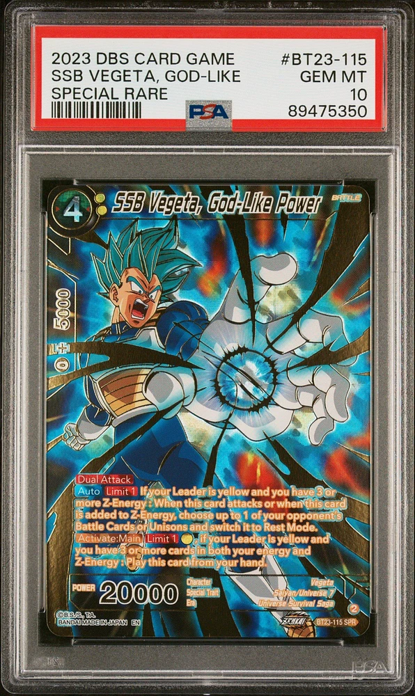 2023 Dragon Ball Super Card Game Series 23 Perfect Combination Bt23-115 Ssb Vegeta