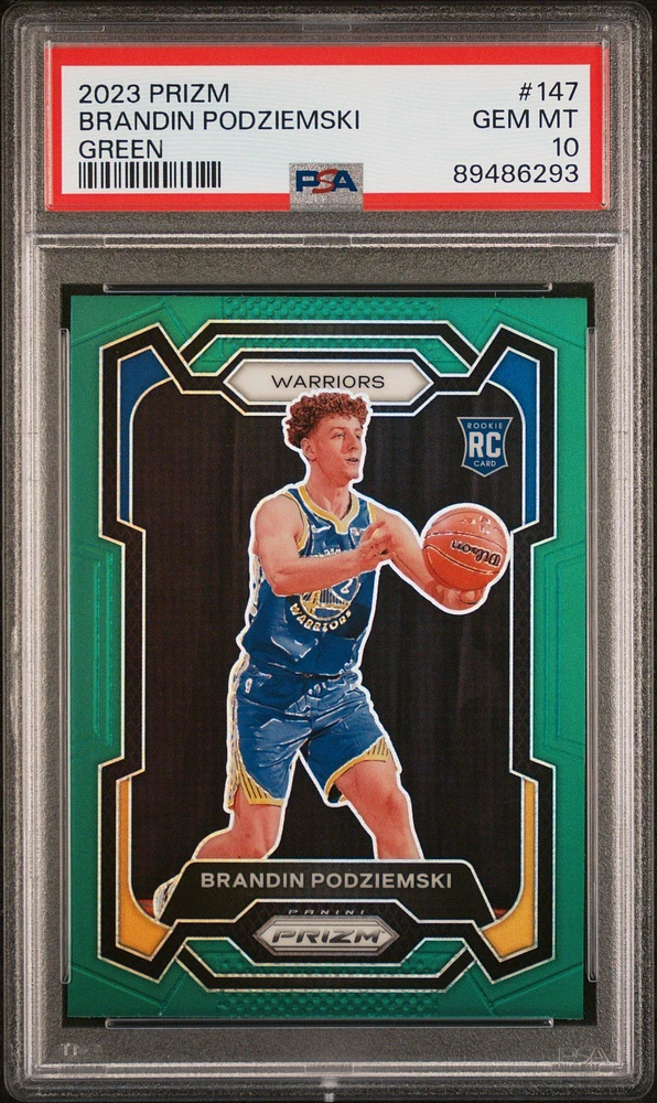 2023 Panini Prizm 147 Brandin Podziemski PSA 10