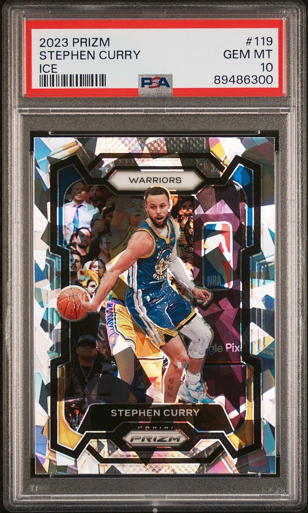 2023 Panini Prizm 119 Stephen Curry Ice PSA 10
