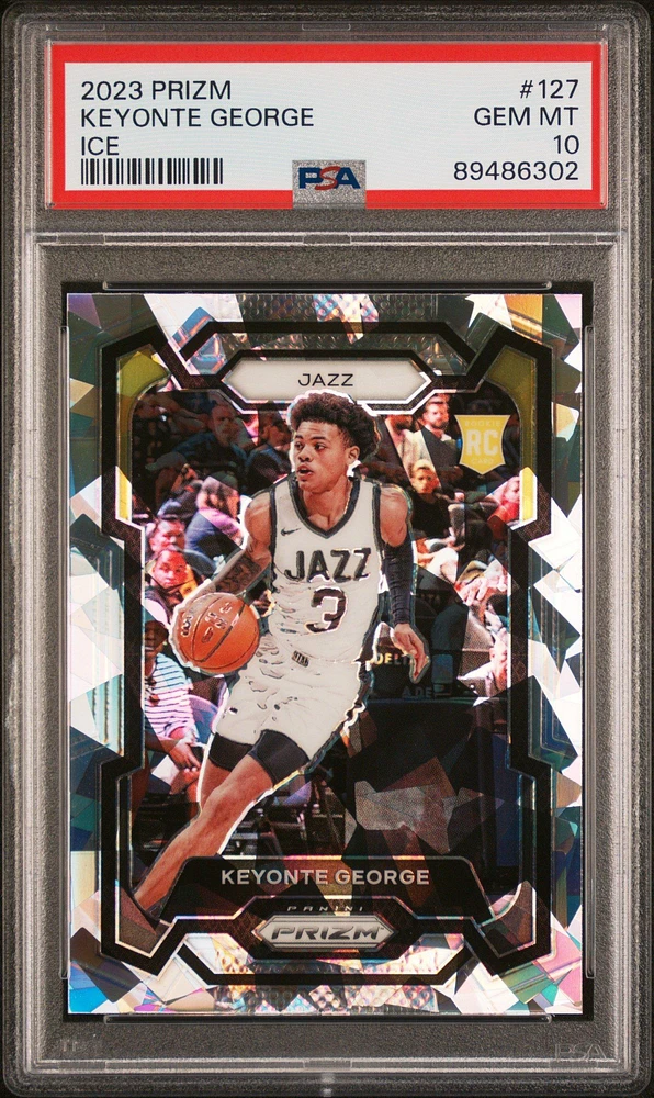 2023 Panini Prizm 127 Keyonte George Ice PSA 10