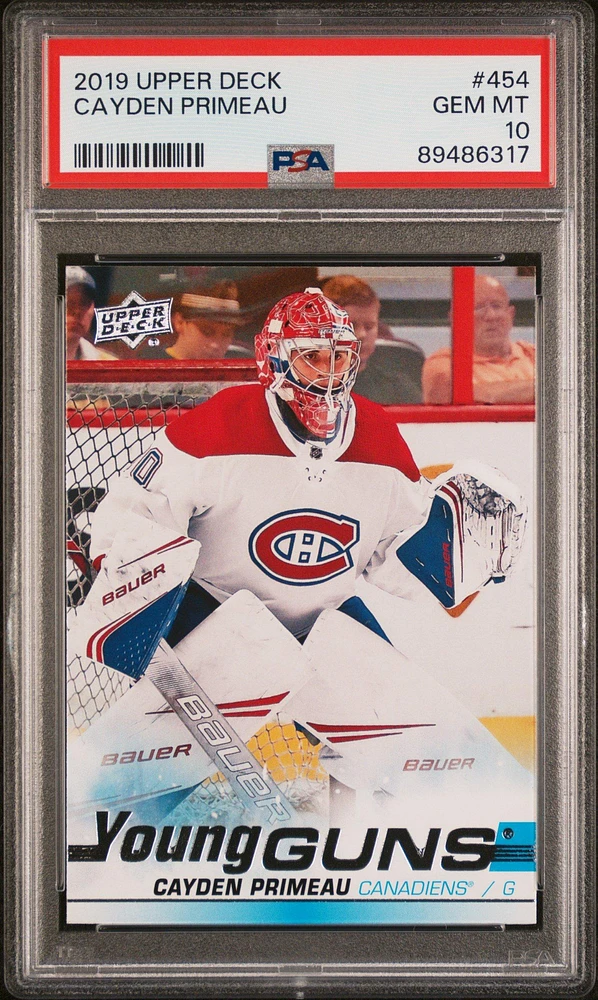 2019 Upper Deck 454 Cayden Primeau PSA 10