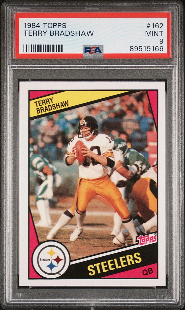 1984 Topps 162 Terry Bradshaw PSA 9