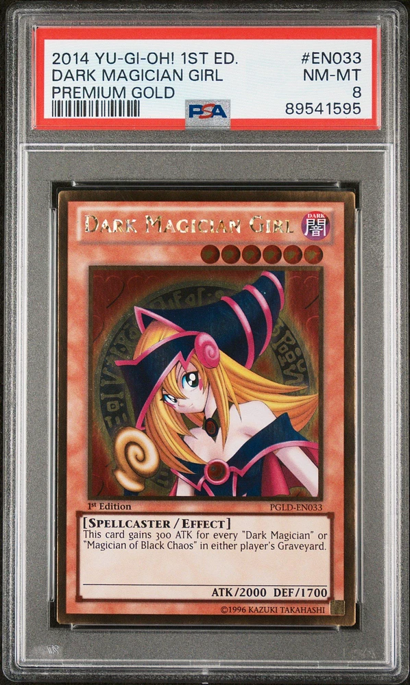 2014 Yu-gi-oh! Premium Gold En033 Dark Magician Girl PSA 8
