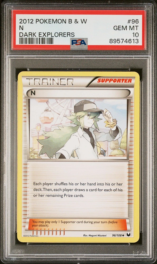 2012 Pokemon Black & White Dark Explorers 96 N PSA 10