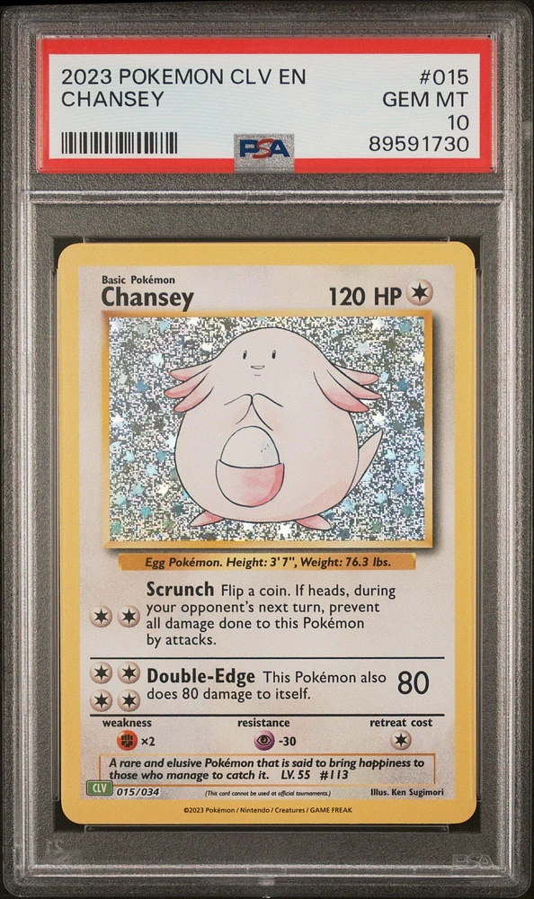 2023 Pokemon Clv-trading Card Game Classic Venusaur & Lugia Ex Deck 015 Chansey PSA 10