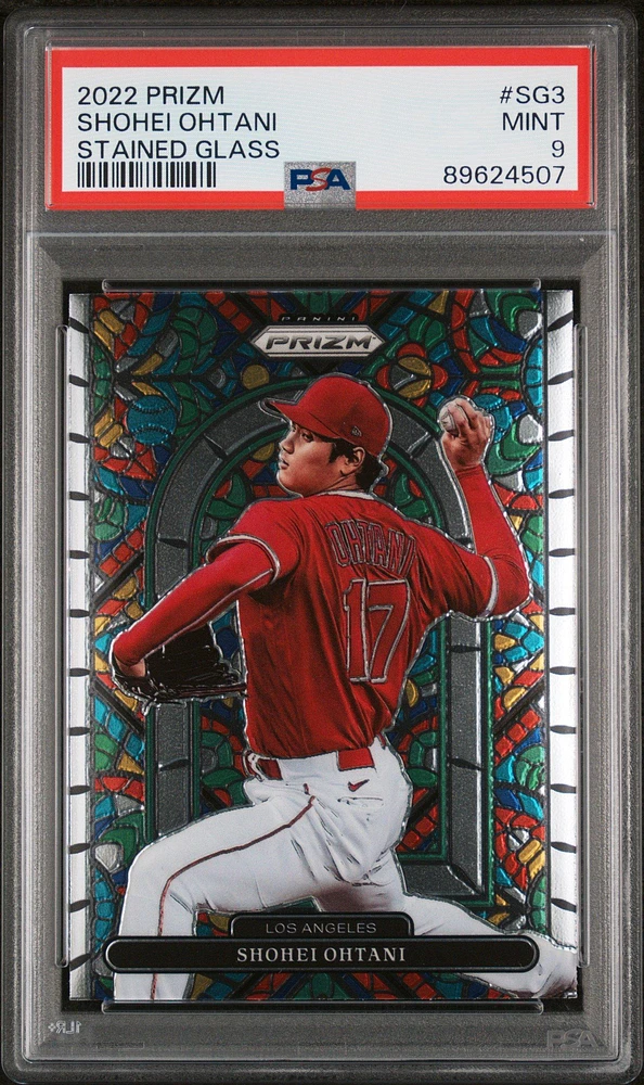 2022 Panini Prizm Stained Glass Sg3 Shohei Ohtani PSA 9