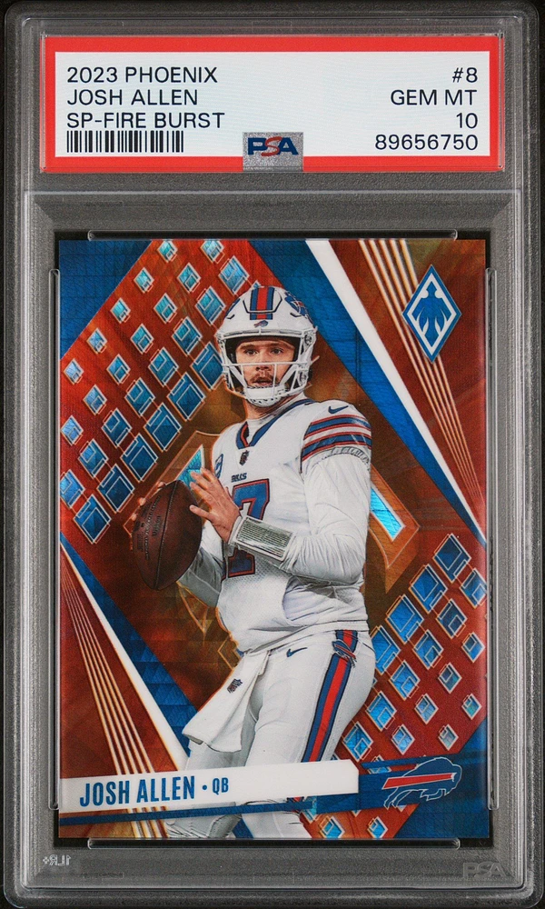 2023 Panini Phoenix 8 Josh Allen Sp-fire Burst PSA 10