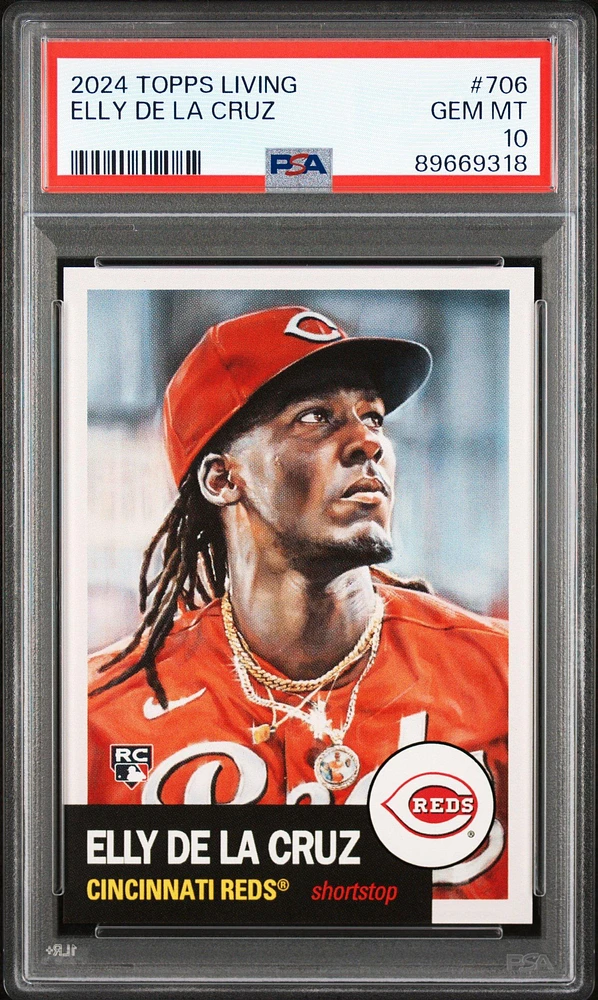 2024 Topps Living 706 Elly De La Cruz PSA 10