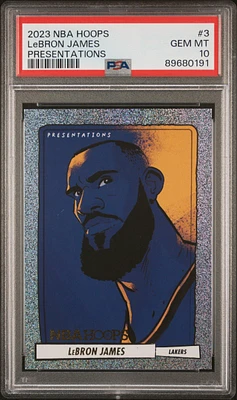 2023 Panini Nba Hoops Presentations 3 Lebron James PSA 10