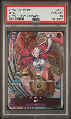 2024 One Piece Championship 2023 Event Pack 031 Uta PSA 10