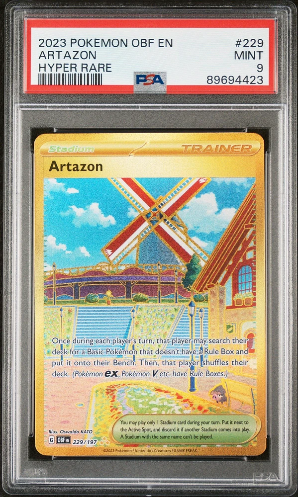 2023 Pokemon Obf En-obsidian Flames 229 Artazon PSA 9