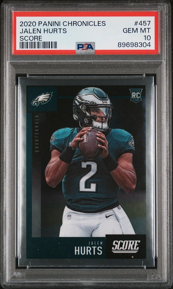 2020 Panini Chronicles Score 457 Jalen Hurts PSA 10