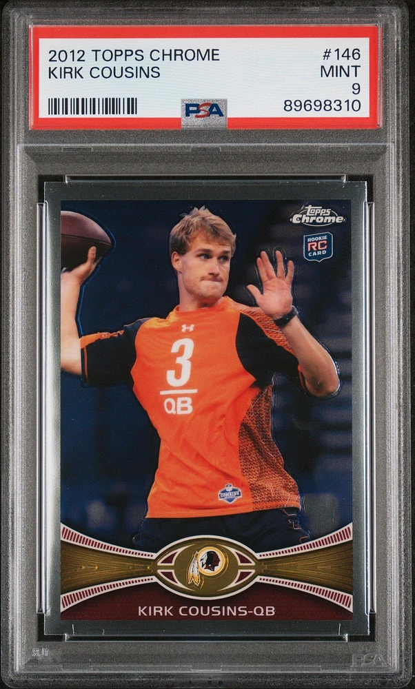 2012 Topps Chrome 146 Kirk Cousins PSA 9