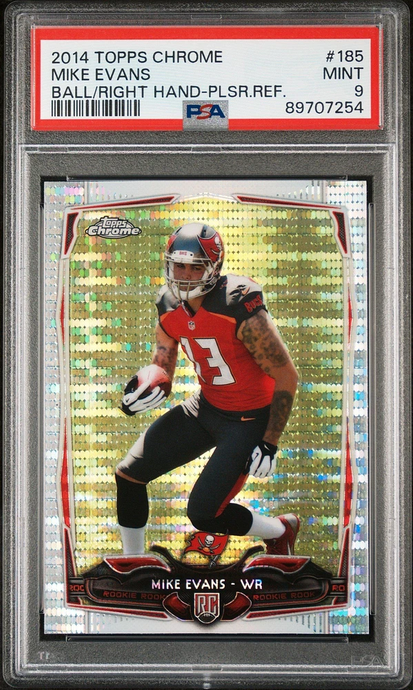 2014 Topps Chrome 185 Mike Evans PSA 9