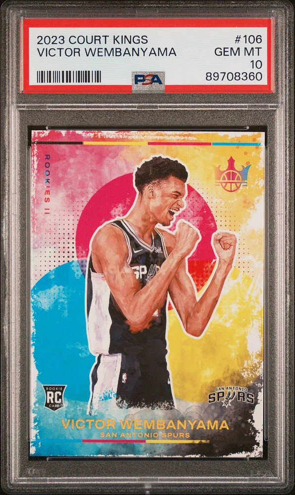 2023 Panini Court Kings 106 Victor Wembanyama PSA 10