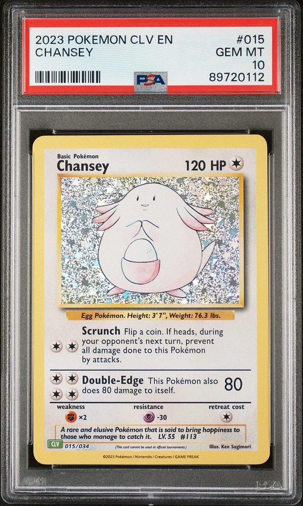 2023 Pokemon Clv-trading Card Game Classic Venusaur & Lugia Ex Deck 015 Chansey PSA 10