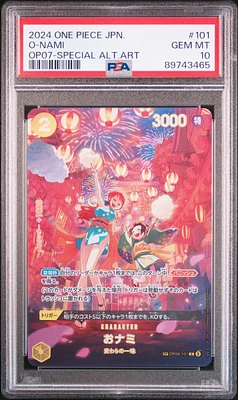 2024 One Piece Japanese 500 Years In The Future 101 O-nami Special Alternate Art PSA 10