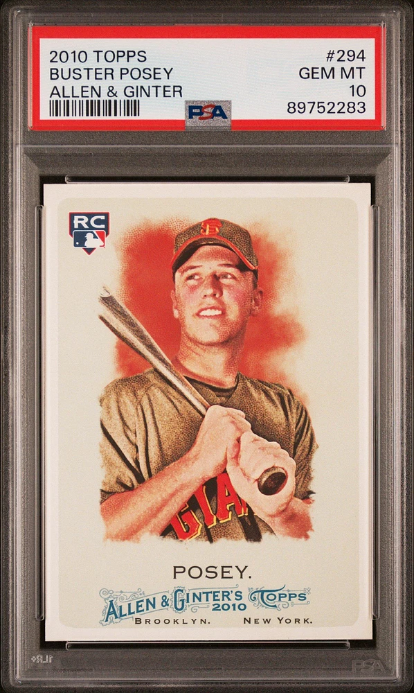 2010 Topps Allen & Ginter 294 Buster Posey PSA 10