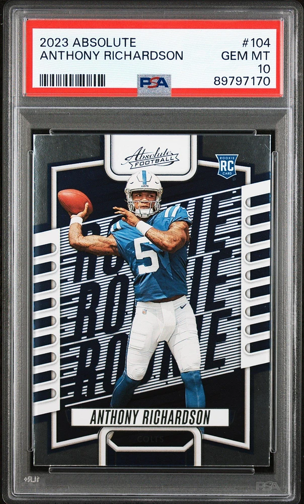 2023 Panini Absolute 104 Anthony Richardson PSA 10