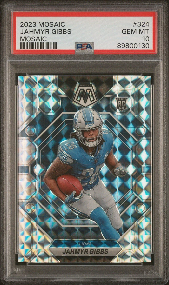 2023 Panini Mosaic 324 Jahmyr Gibbs Mosaic PSA 10