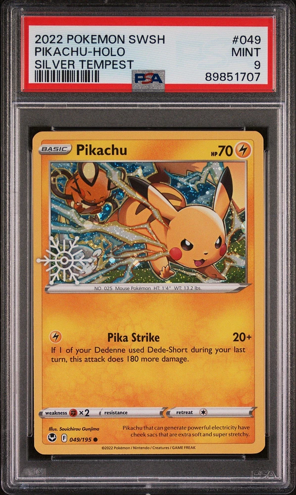2023 Pokemon Holiday Calendar 049 Pikachu PSA 9