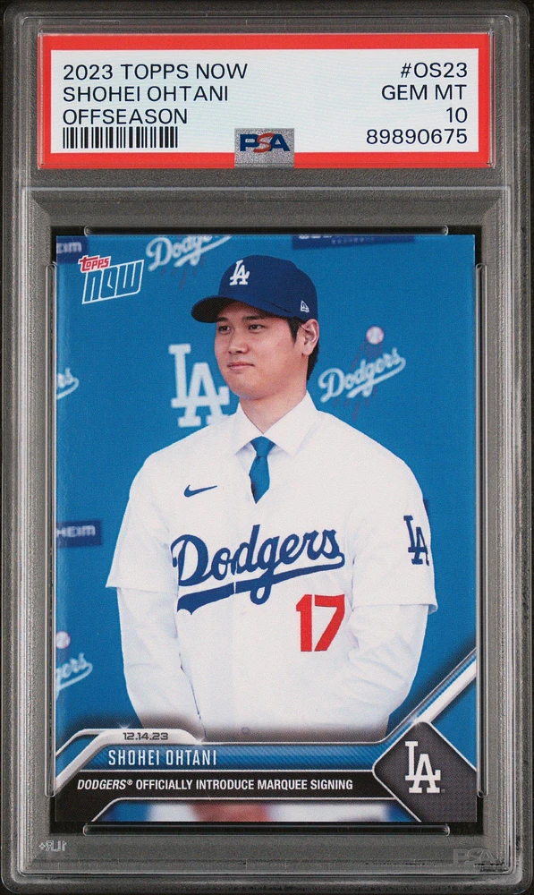 2023 Topps Now Offseason Os23 Shohei Ohtani PSA 10