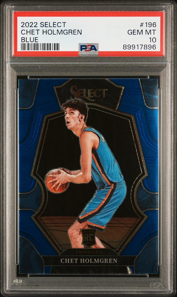 2022 Panini Select 196 Chet Holmgren PSA 10