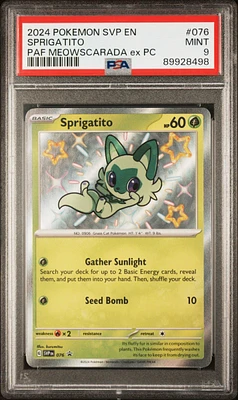 2024 Pokemon Svp En-sv Black Star Promo 076 Sprigatito PSA 9