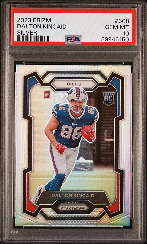 2023 Panini Prizm 308 Dalton Kincaid Silver Prizm PSA 10